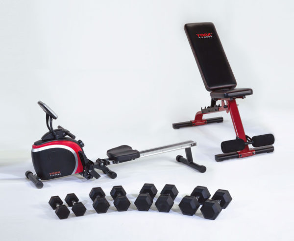 York Fitness Warrior Pack with rower