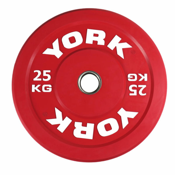 York Fitness 25KG Red bumper plate