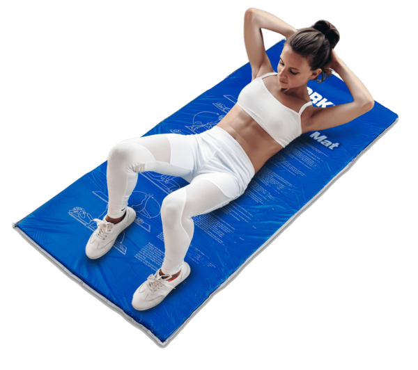 Photo of York Fitness Exercise Mat with fitness model doing sit ups