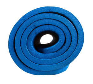 Photo of the York Fitness Thick EVA Yoga Mat with hanging grommets
